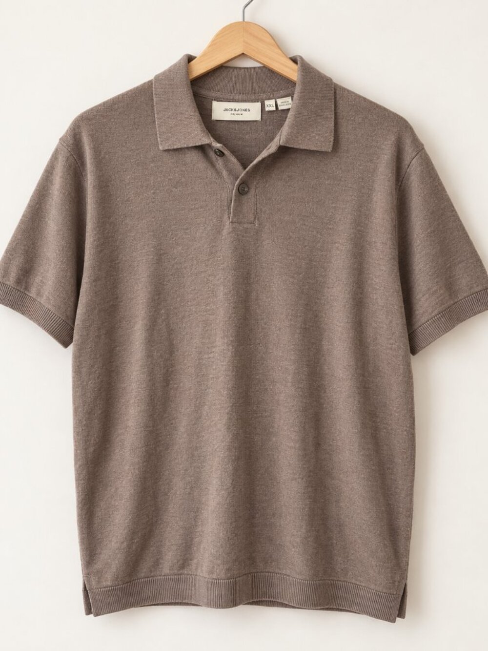 Jack & Jones Premium EMIL Knit Polo Men’s XXL Deauville Mauve